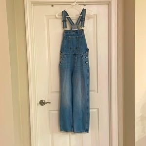 Abercrombie and fitch, long, denim overalls, size small - new with tags!